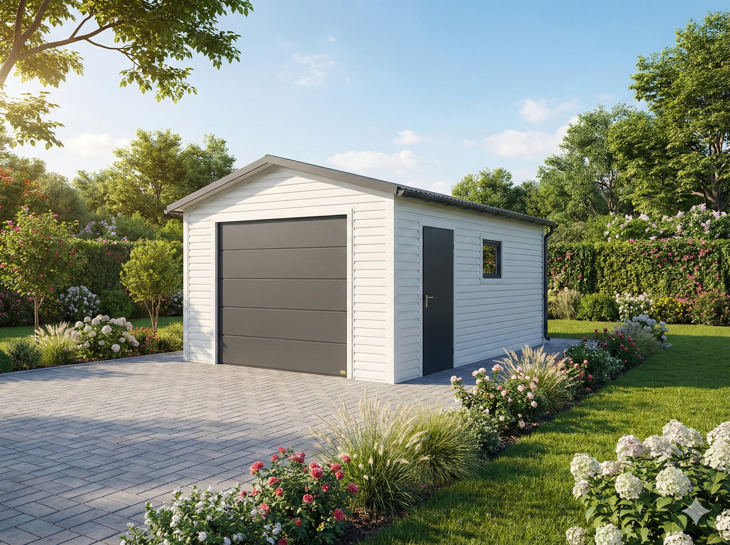 Garaż z płyty warstwowej