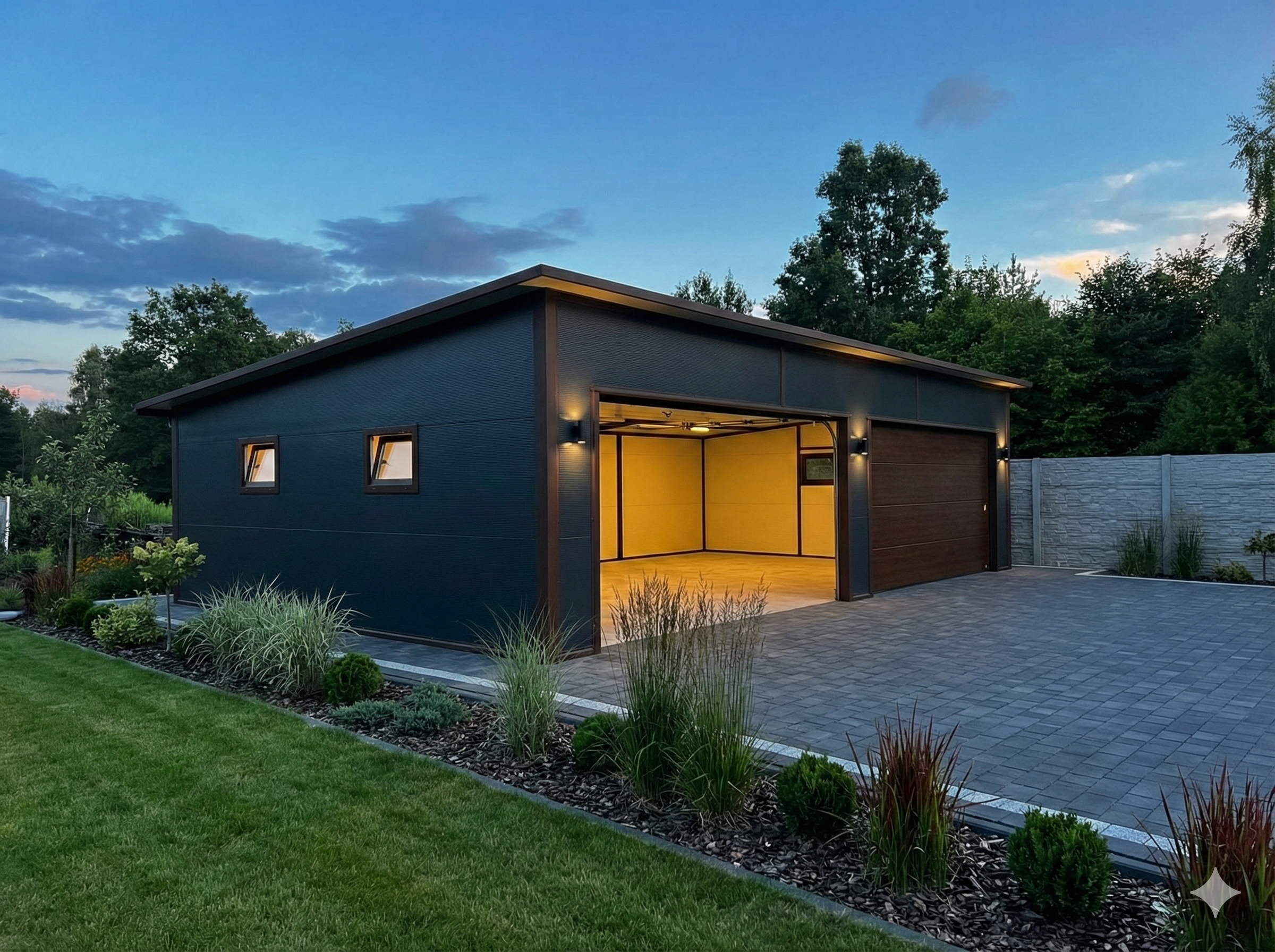 Garaż blaszany premium