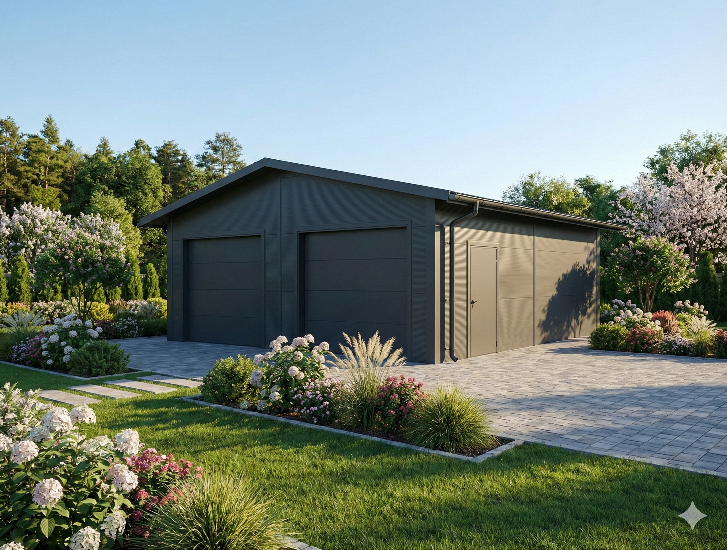 Garaż z płyty warstwowej