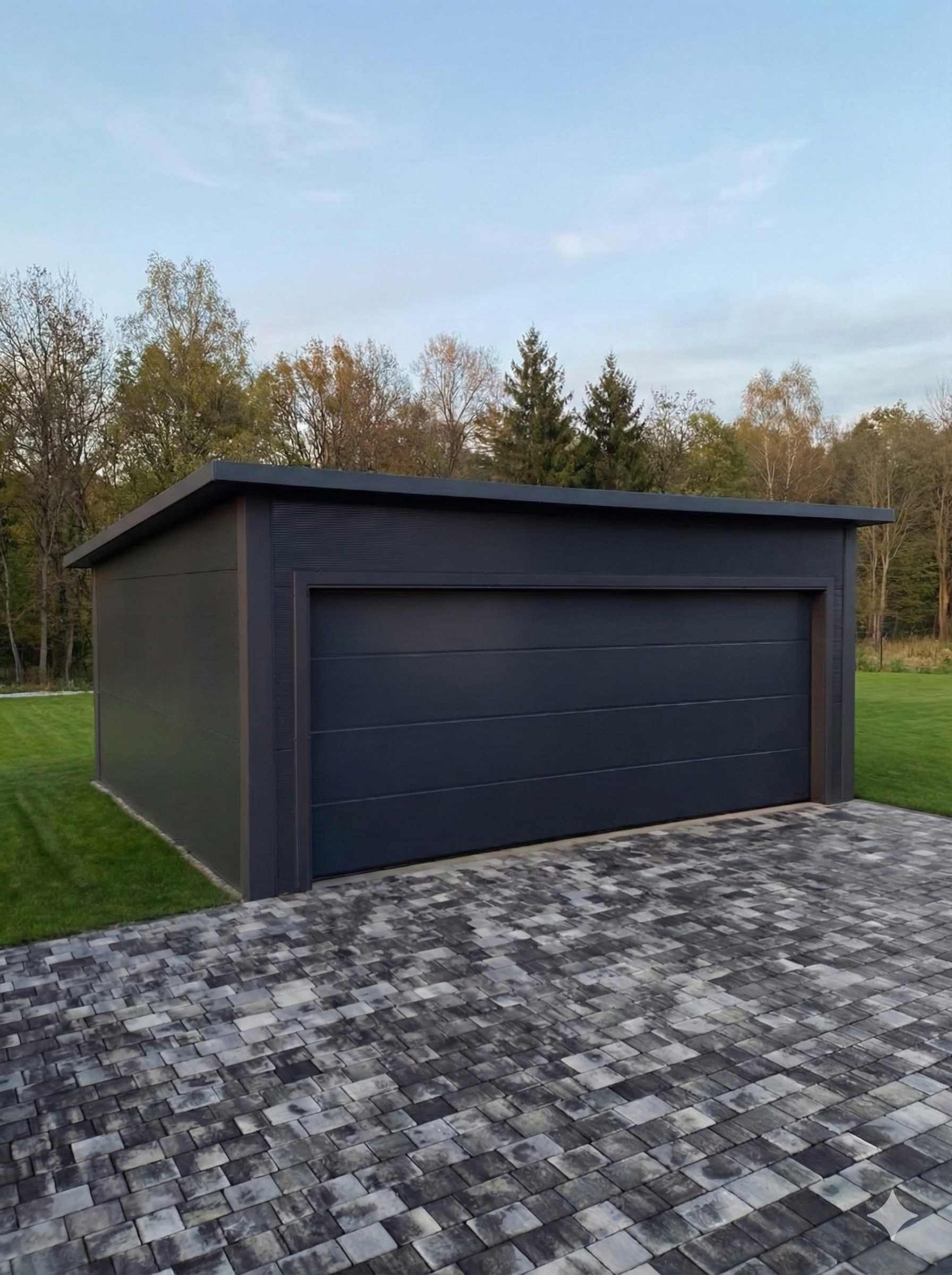 Garaż z płyty warstwowej