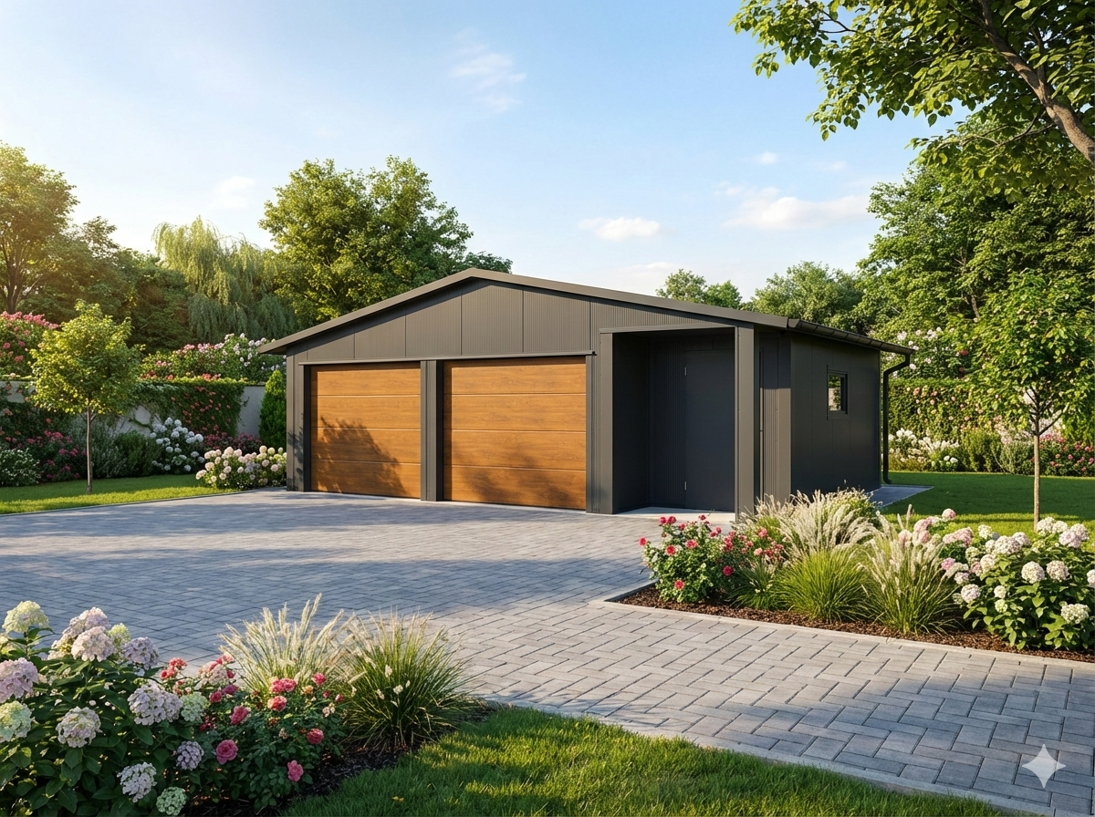 Montaż garażu blaszanego premium — doświadczona ekipa Solidne Garaże Blaszane