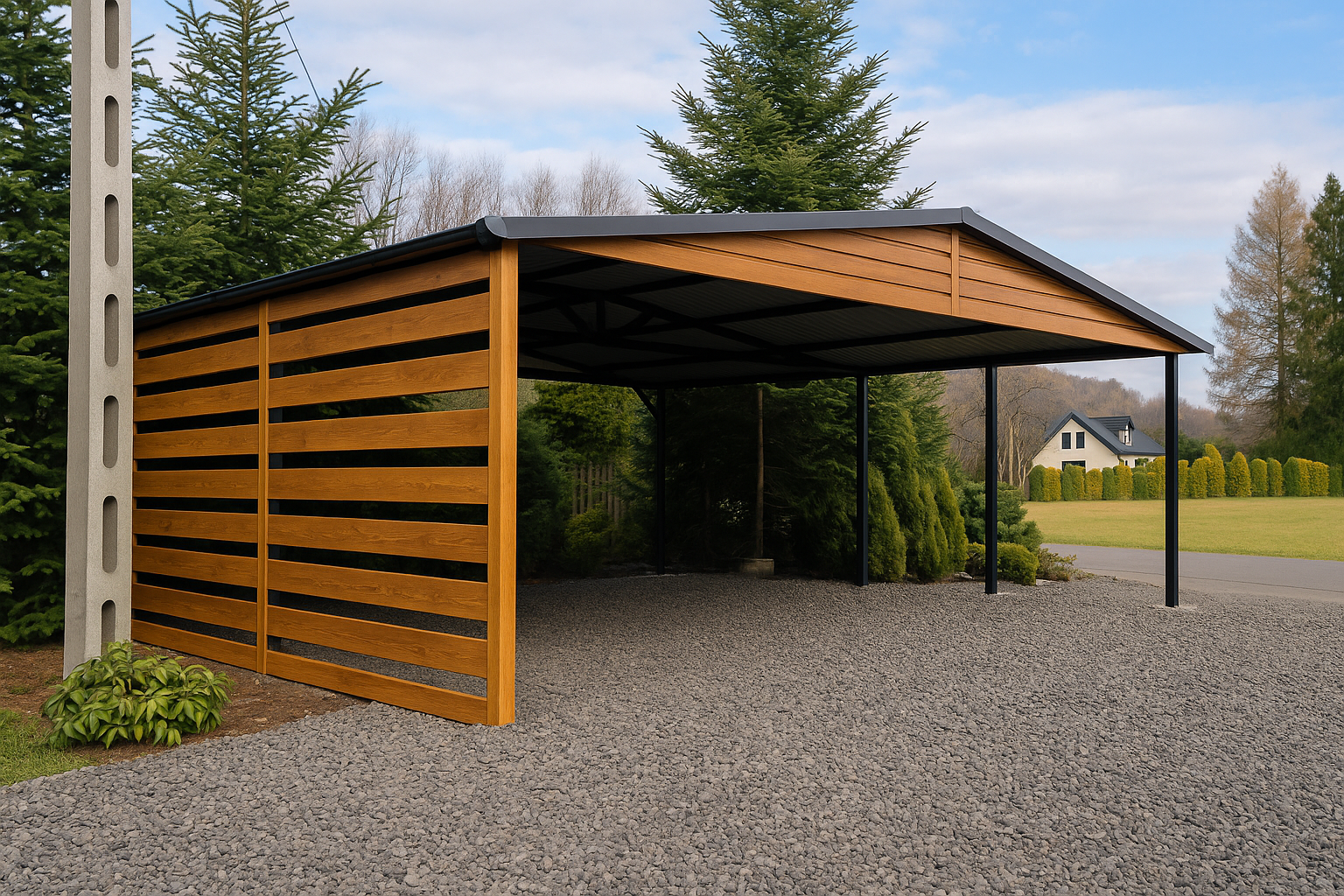 Wiata premium — zadaszenie dla samochodu